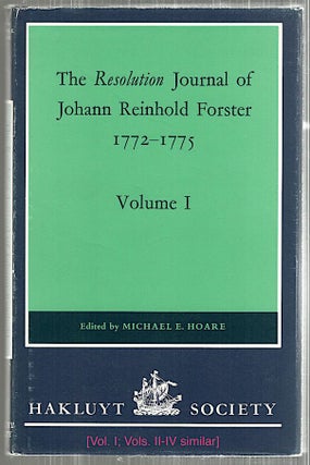Resolution Journal of Johann Reinhold Forster; 1772-1775
