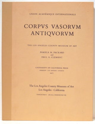 Item #4897 Corpus Vasorum Antiquorum; The Los Angeles County Museum of Art. Pamela M. Packard