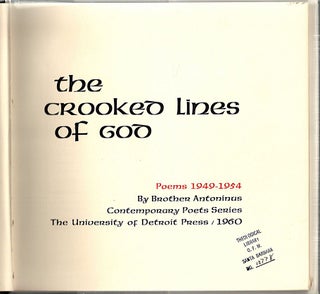Crooked Lines of God; Poems 1949-1994