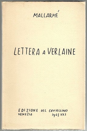 Item #513 Lettera a Verlaine. Stéphane Mallarm&eacute
