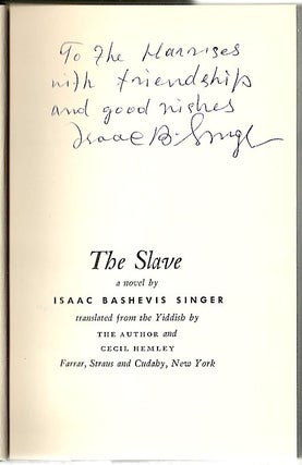 Slave; A Novel