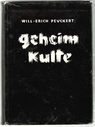 Item #549 Geheim Kulbe. Will-Erich Pevckert