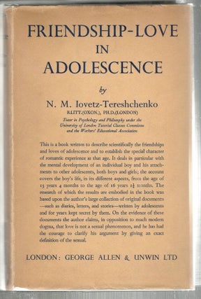 Item #65 Friendship-Love in Adolescence. N. M. Iovetz-Tereshchenko