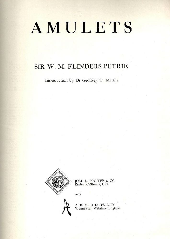 Item #656 Amulets. W. M. Flinders Petrie.