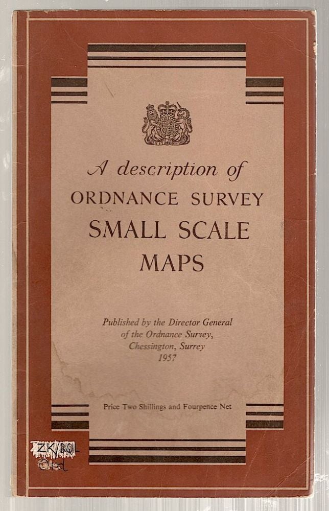 Item #70 Description of Ordnance Survey Small Scale Maps. Ordnance Survey.