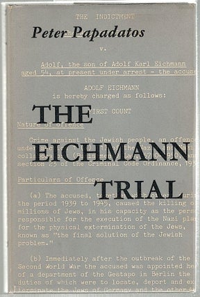 Item #860 Eichmann Trial. Peter Papadatos