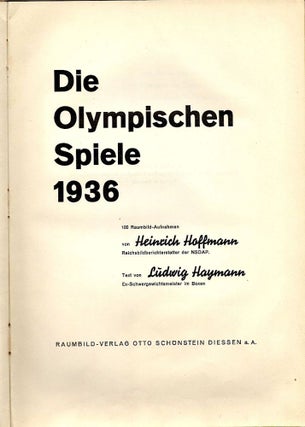 Olympischen Spiele 1936